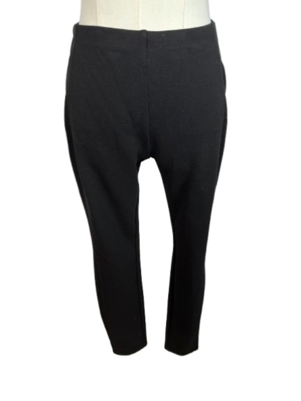 T Tahari Black Ponte Slim Leggings